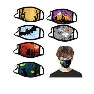 6-Pack Kids Halloween Face Mask, Reusable, Washable Face Cover, One Size fits